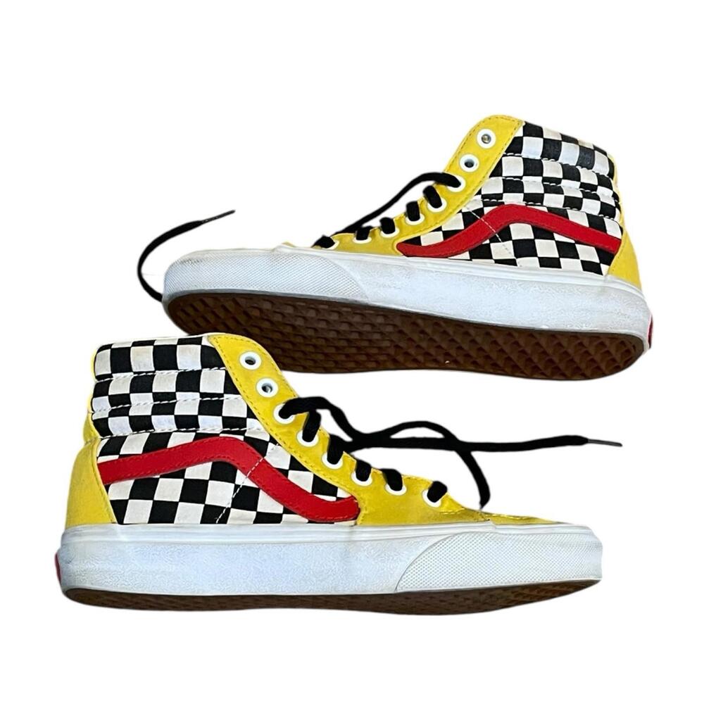 Vans Sk8-Hi Checkerboard Shoes Women's Size 7 - Picture 6 of 8